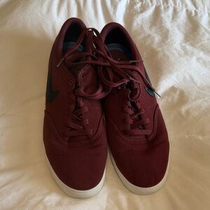 Men's Burgundy Sneakers